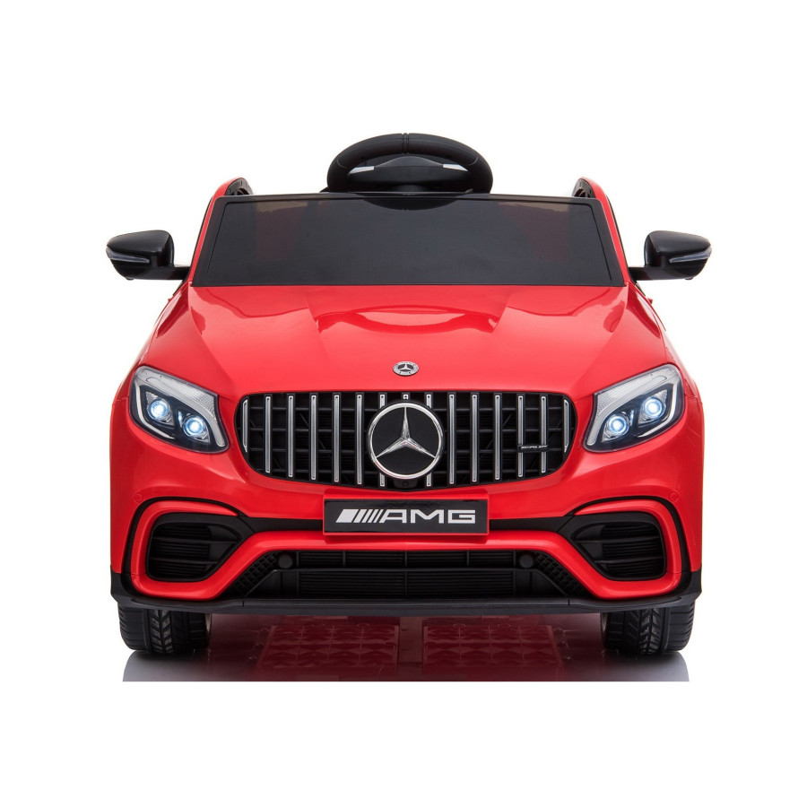 MERCEDES GLC AMG EVA, 12V , 4 SILNIKI , SKÓRA, czerwony SAMOCHÓD ELEKTRYCZNY DLA DZIECI