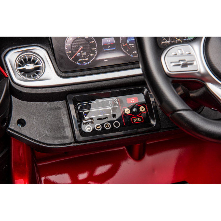 Auto na akumulator Mercedes Benz G63 AMG Największy XXL 4x200W Bordowy Lakierowany