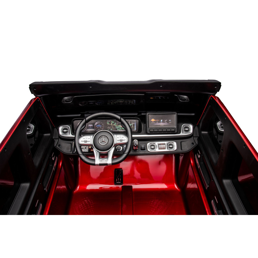Auto na akumulator Mercedes Benz G63 AMG Największy XXL 4x200W Bordowy Lakierowany