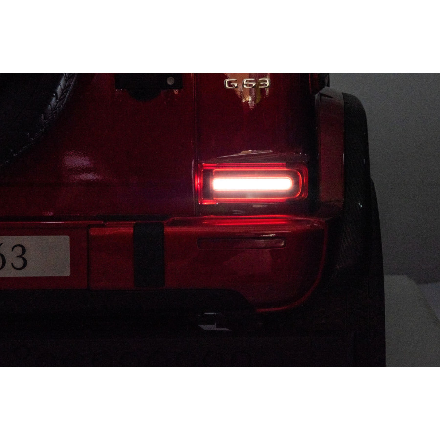 Auto na akumulator Mercedes Benz G63 AMG Największy XXL 4x200W Bordowy Lakierowany