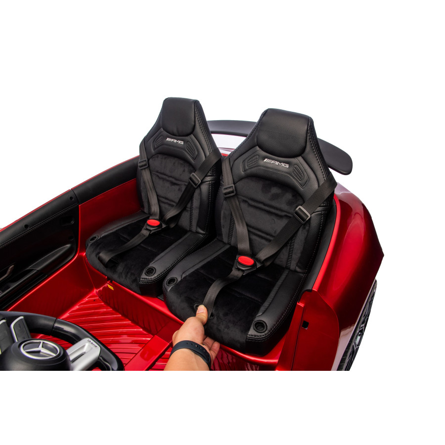 Auto na akumulator Mercedes GT63 XXL 24V 14Ah 4x200W dwuosobowy Bordowy lakierowany