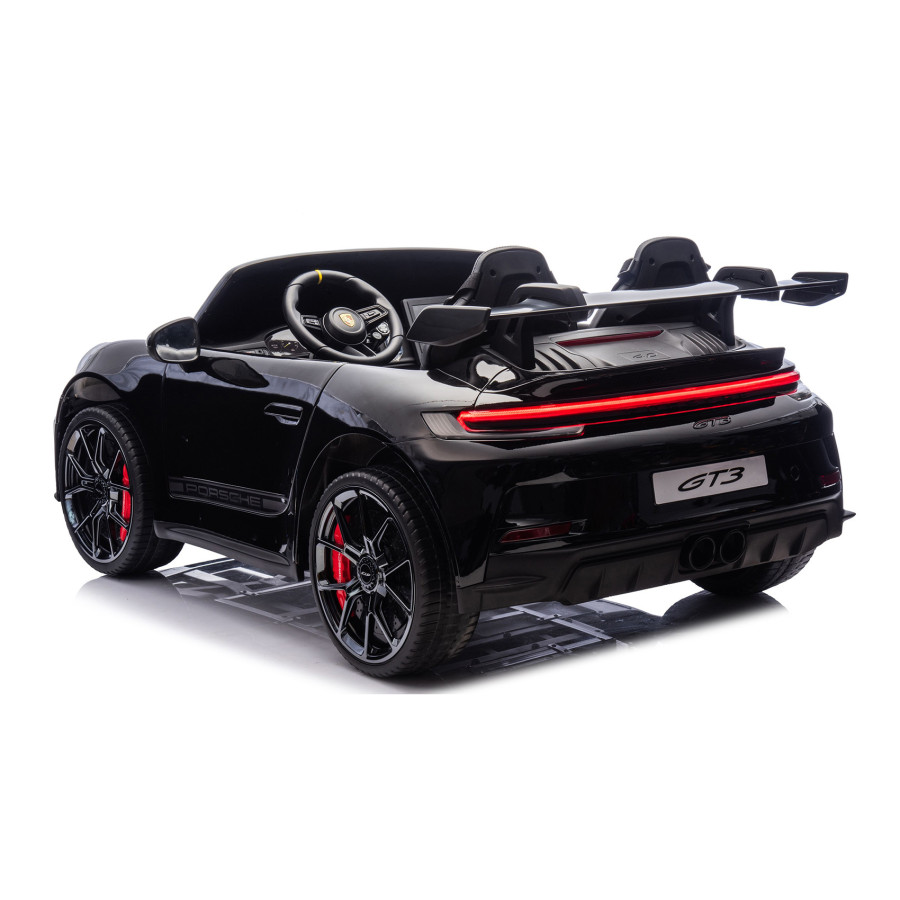 Auto na akumulator Porsche 911 GT3 4x200W 24V 14Ah dwuosobowy Czarny lakierowany
