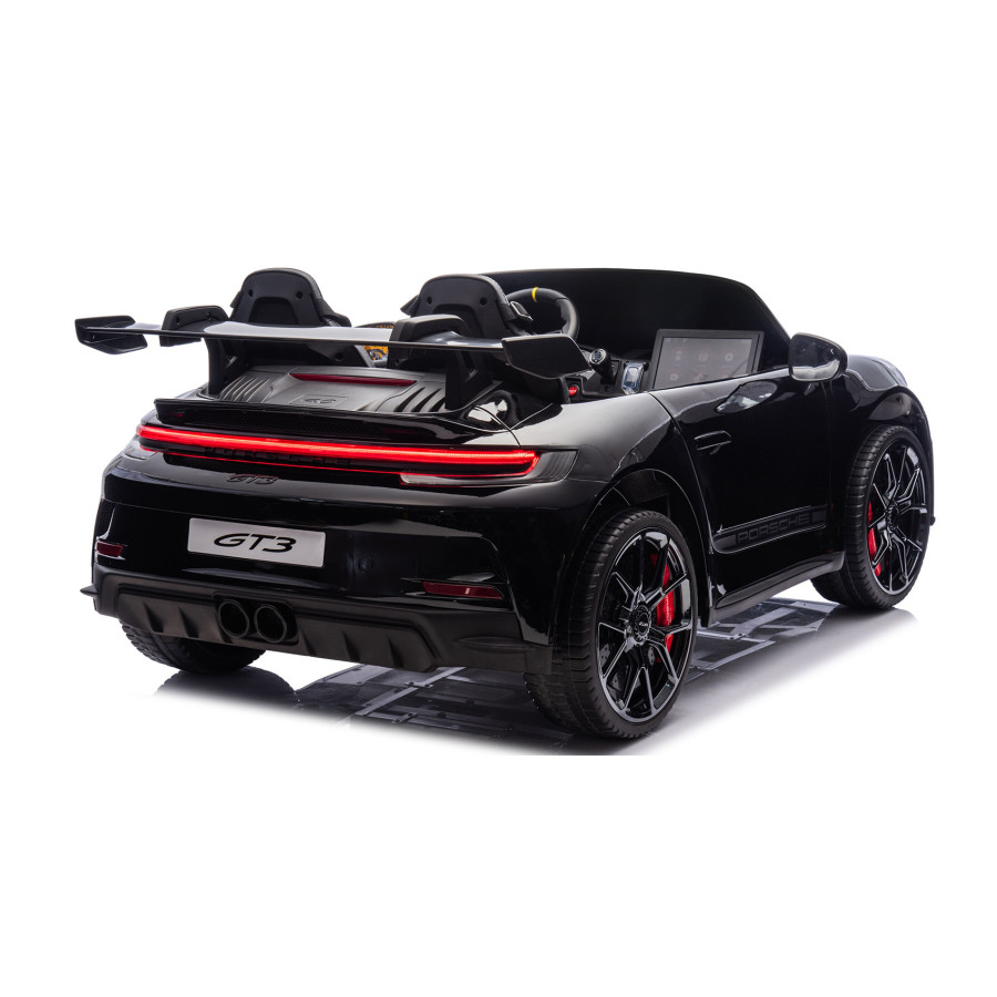 Auto na akumulator Porsche 911 GT3 4x200W 24V 14Ah dwuosobowy Czarny lakierowany