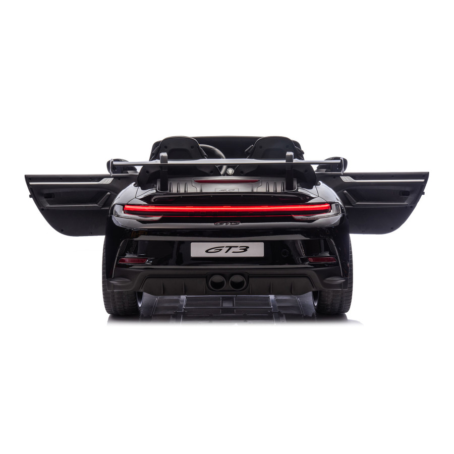 Auto na akumulator Porsche 911 GT3 4x200W 24V 14Ah dwuosobowy Czarny lakierowany