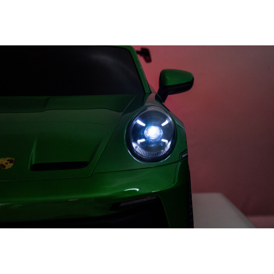 Auto na akumulator Porsche 911 GT3 4x200W 24V 14Ah dwuosobowy Zielony lakierowany