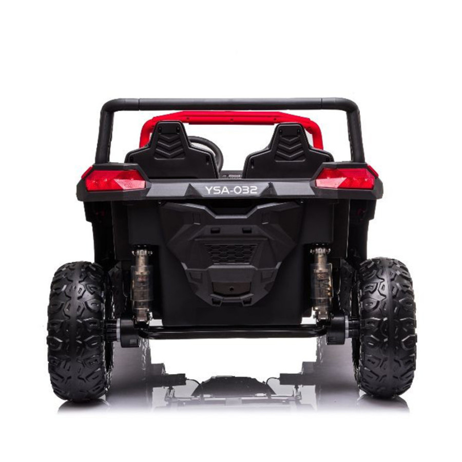 24V BUGGY YSA 4X4 EVA SKÓRA 4SILNIKI WOLNY START Czerwony SAMOCHÓD ELEKTRYCZNY DLA DZIECI