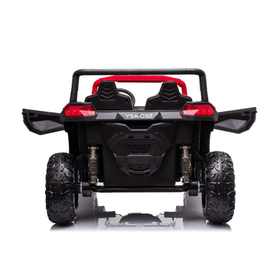 24V BUGGY YSA 4X4 EVA SKÓRA 4SILNIKI WOLNY START Czerwony SAMOCHÓD ELEKTRYCZNY DLA DZIECI
