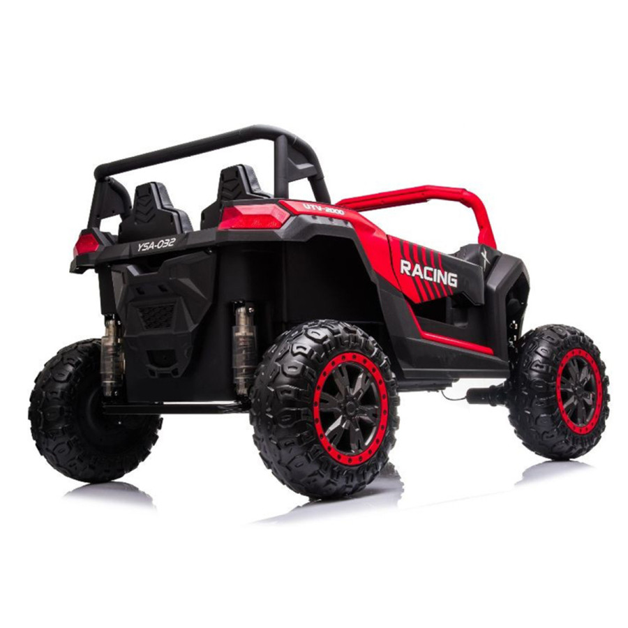 24V BUGGY YSA 4X4 EVA SKÓRA 4SILNIKI WOLNY START Czerwony SAMOCHÓD ELEKTRYCZNY DLA DZIECI
