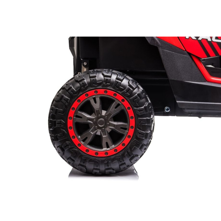 24V BUGGY YSA 4X4 EVA SKÓRA 4SILNIKI WOLNY START Czerwony SAMOCHÓD ELEKTRYCZNY DLA DZIECI