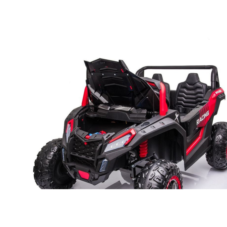 24V BUGGY YSA 4X4 EVA SKÓRA 4SILNIKI WOLNY START Czerwony SAMOCHÓD ELEKTRYCZNY DLA DZIECI
