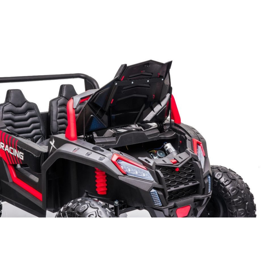 24V BUGGY YSA 4X4 EVA SKÓRA 4SILNIKI WOLNY START Czerwony SAMOCHÓD ELEKTRYCZNY DLA DZIECI