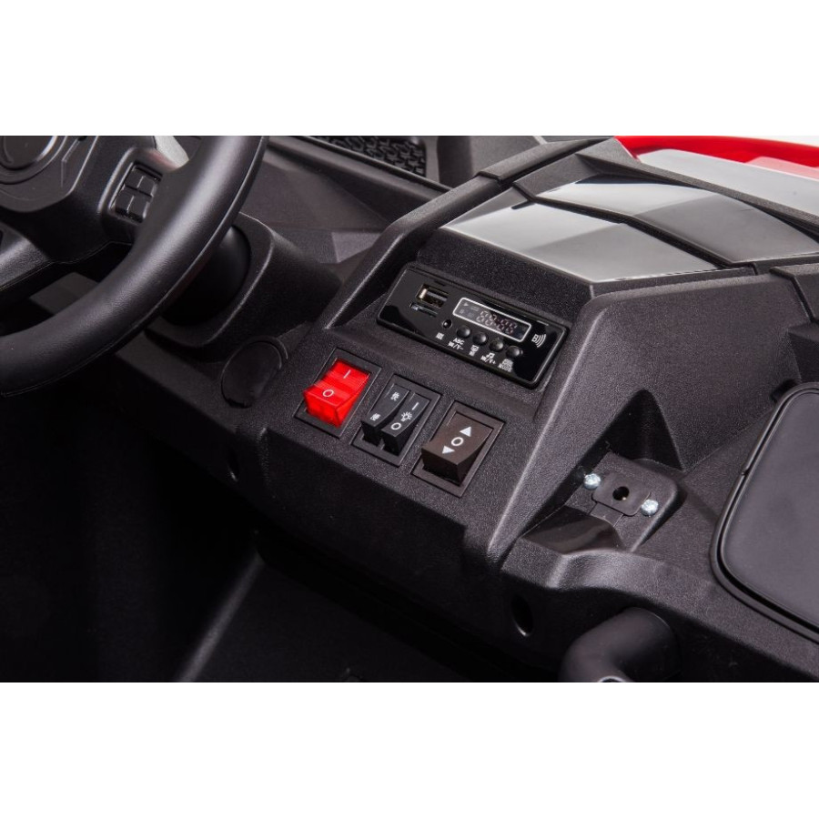 24V BUGGY YSA 4X4 EVA SKÓRA 4SILNIKI WOLNY START Czerwony SAMOCHÓD ELEKTRYCZNY DLA DZIECI