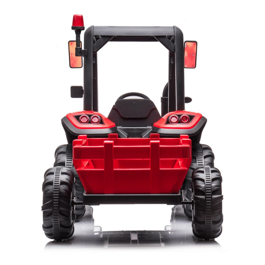 Duży Traktor z przyczepą BLT-206 pojazd na akumulator 24V 9Ah 2x200W Czerwony