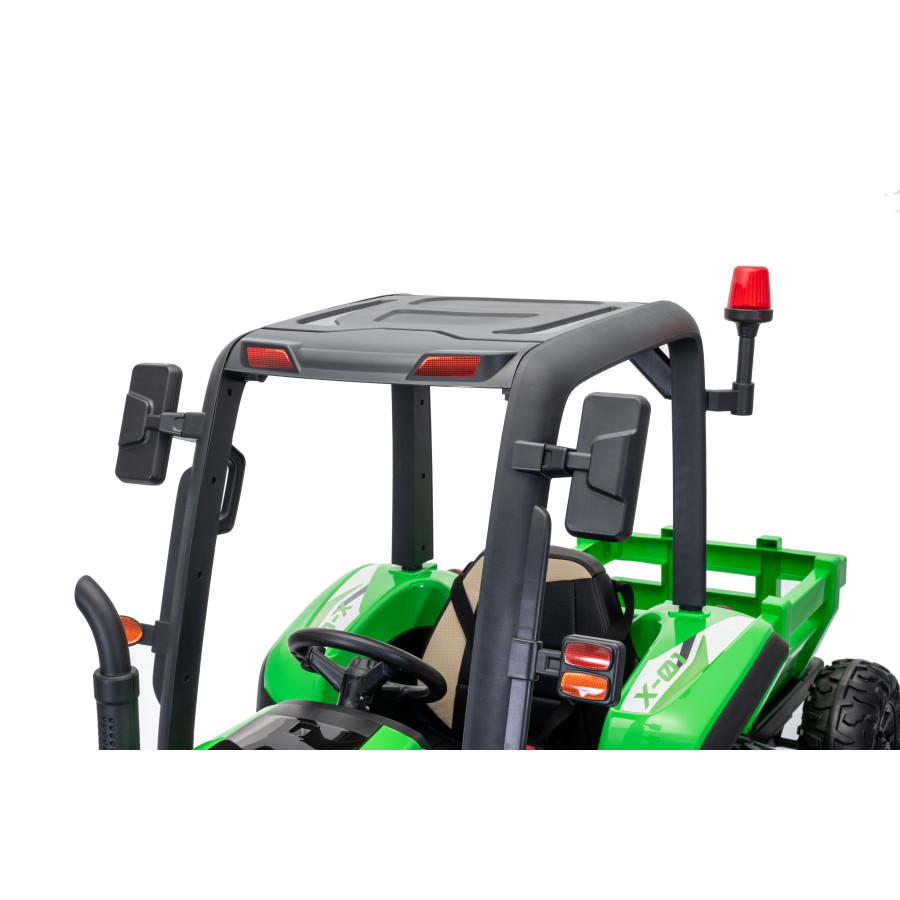 Duży Traktor z przyczepą BLT-206 pojazd na akumulator 24V 9Ah 2x200W Czerwony