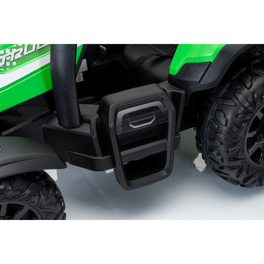 Duży Traktor z przyczepą BLT-206 pojazd na akumulator 24V 9Ah 2x200W Czerwony