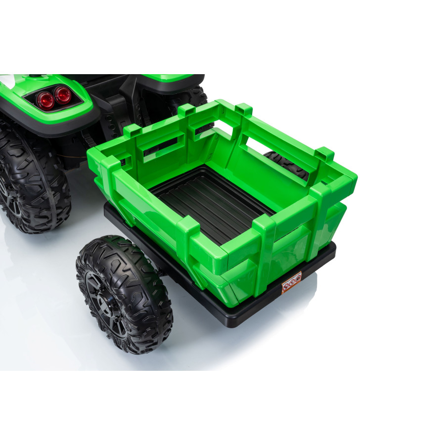 Duży Traktor z przyczepą BLT-206 pojazd na akumulator 24V 9Ah 2x200W Czerwony