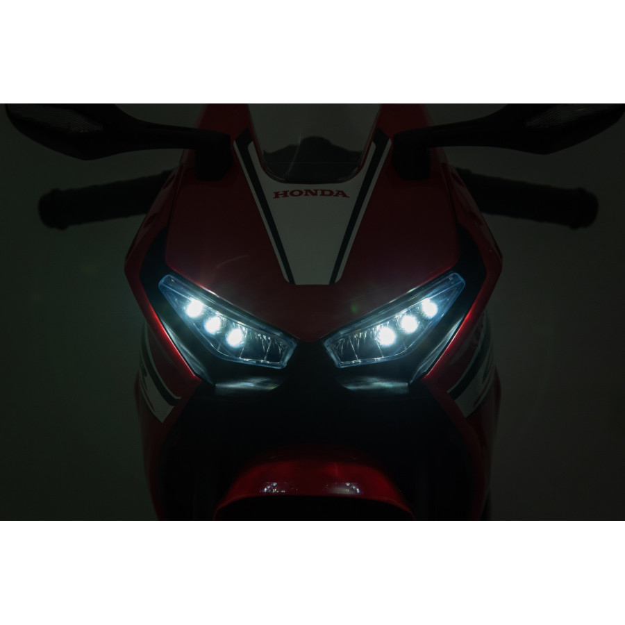 HONDA CBR MOTOR na akumulator ŚWIATŁA DŹWIĘKI motorek dla dzieci Czerwony