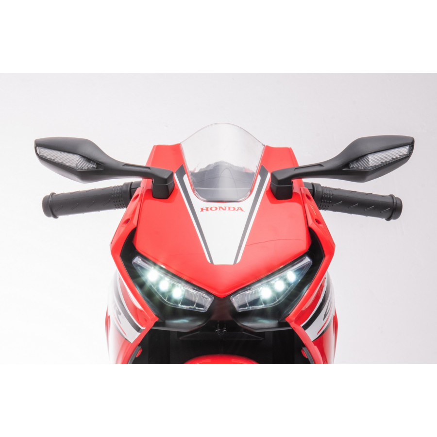HONDA CBR MOTOR na akumulator ŚWIATŁA DŹWIĘKI motorek dla dzieci Czerwony