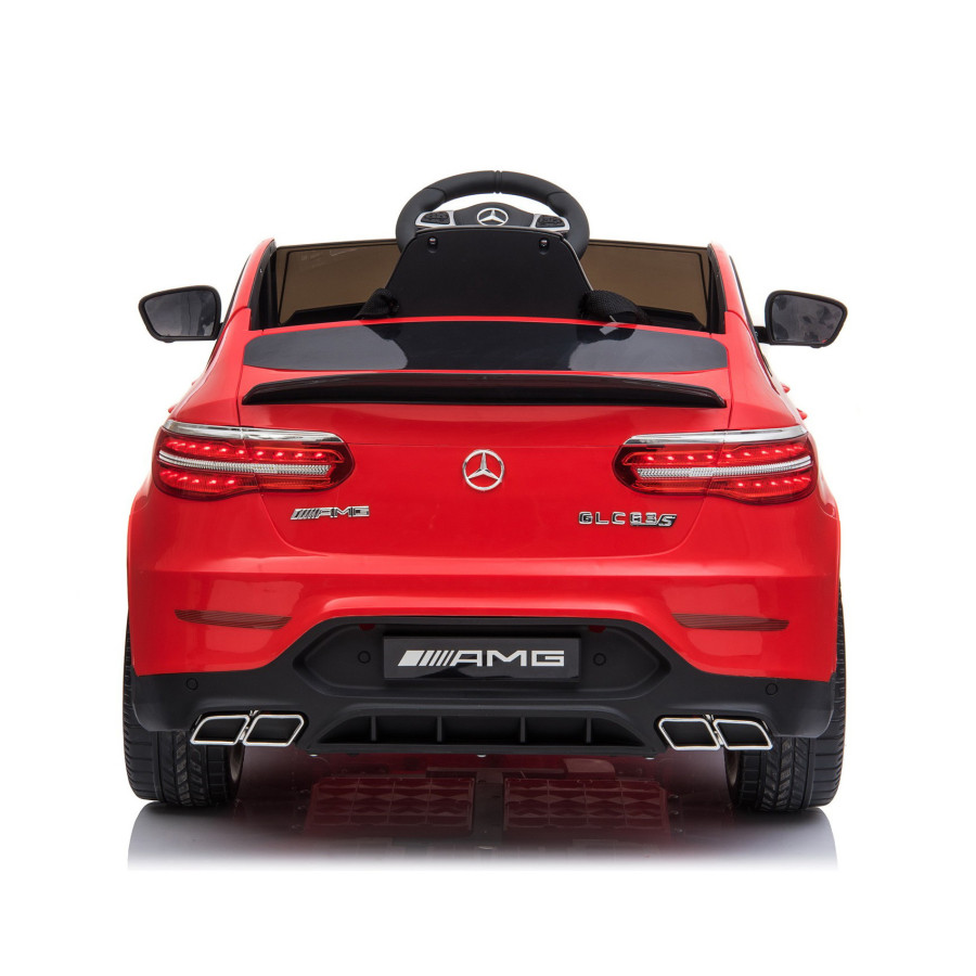 MERCEDES GLC AMG EVA, 12V , 4 SILNIKI , SKÓRA, czerwony SAMOCHÓD ELEKTRYCZNY DLA DZIECI